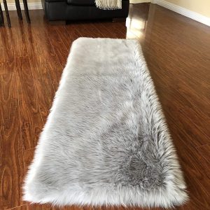 Alfombra Peluda Rectangular Shagy Tapete Pelo Alto 180 X 080: imagen 2