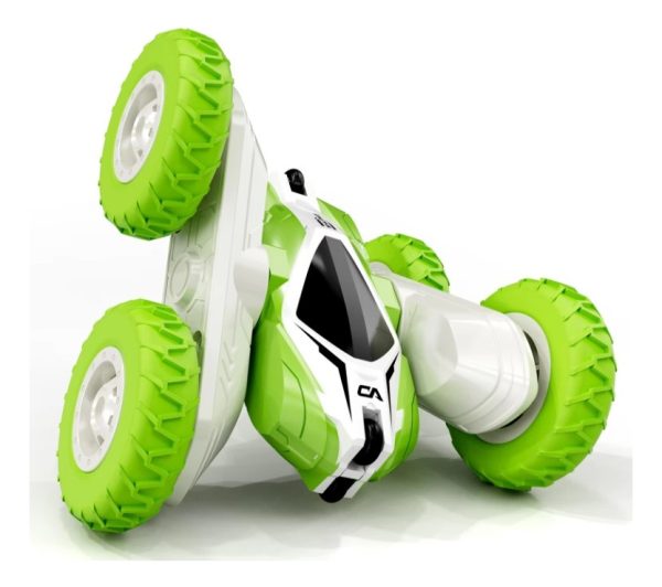 Auto A Control Remoto 360 Terreno Flexible Super Car Verde H1h1 13cm Auto 360
