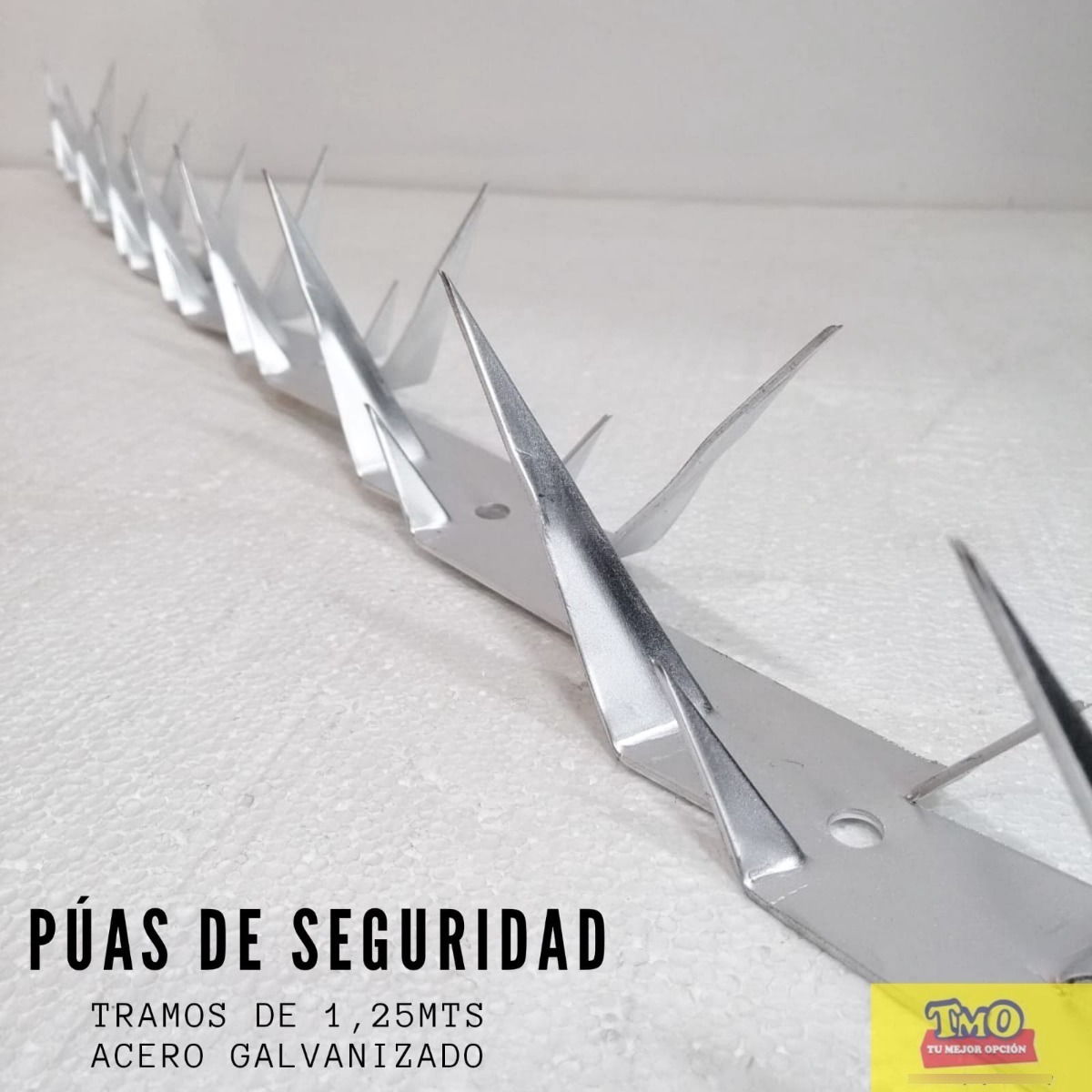 Pinchos O Puas De Seguridad Acero Galvanizado 1,25 Metros - Imagen 3