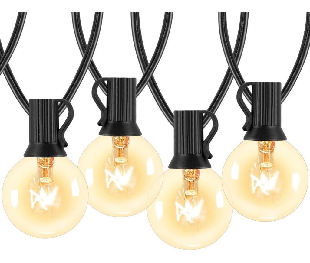 Guirnalda Guía Luces Led Vidrio Cálida 25 Luces+2 7mts