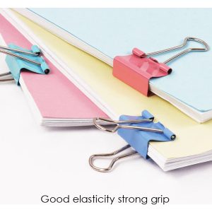 Pack 40 Clips De Colores Foska Calidad 19mm: imagen 4