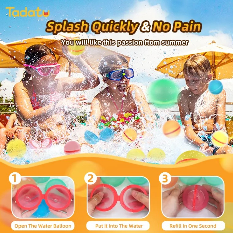 Bombitas De Agua Magnetica Recargables Silicona X6 Calidad