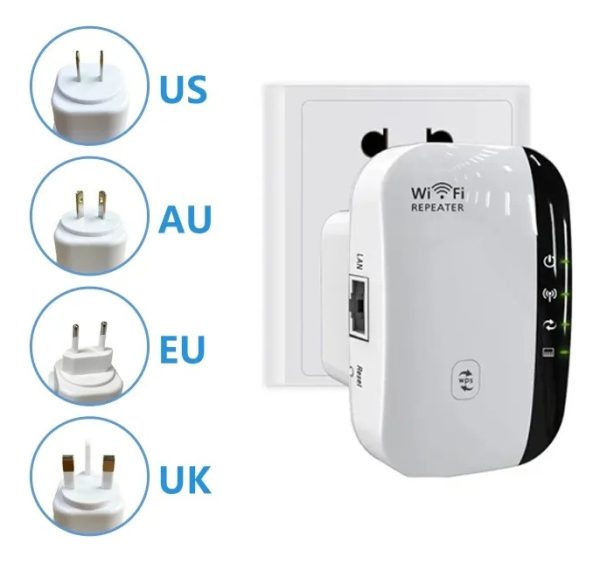 Repetidor Wifi Amplificador Rango Calidad De 300 Mbps