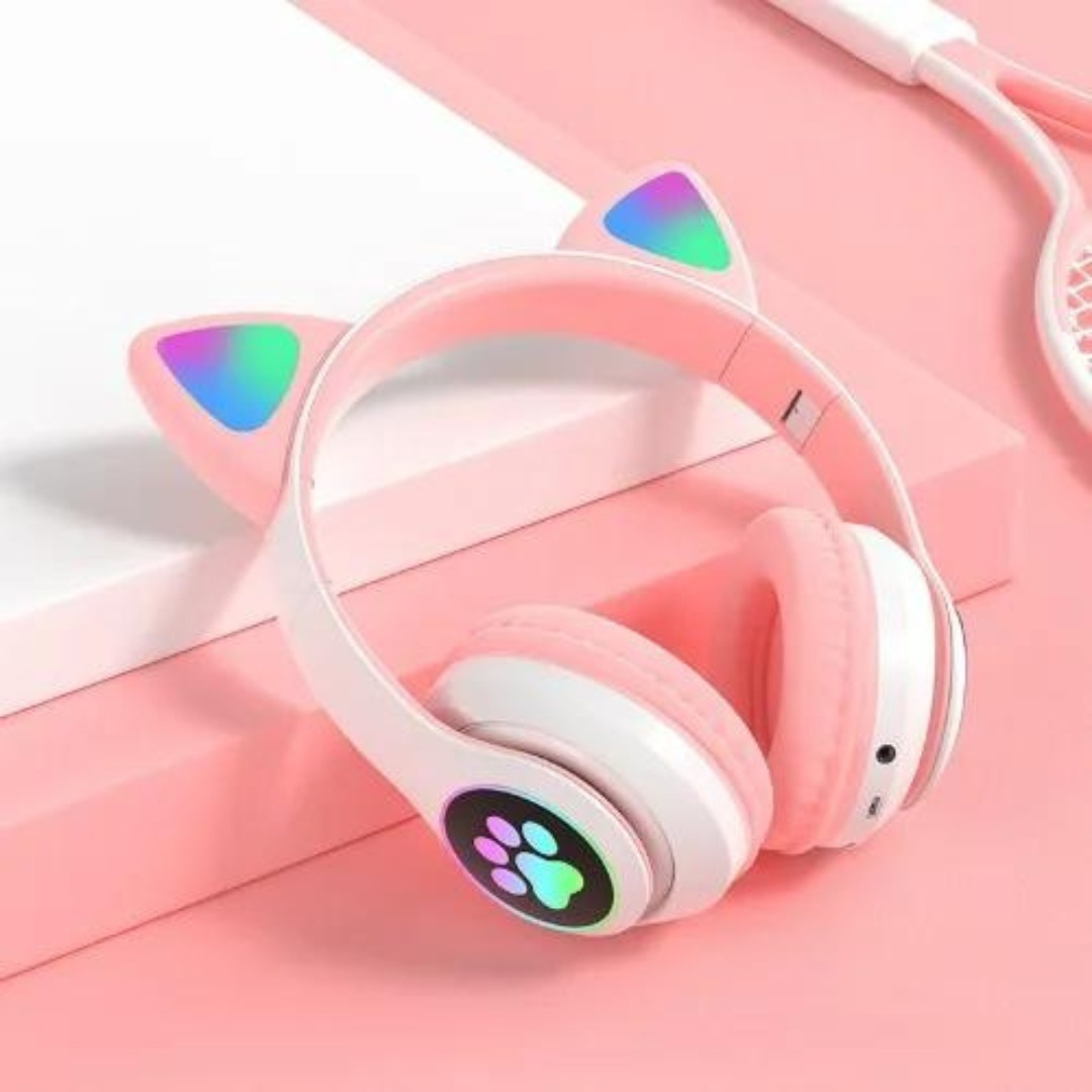 Auriculares Bluetooth Manos Libres Niños Orejas Gatito - Imagen 10