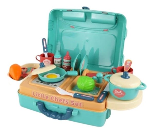 Cocinita Cocina Infantil Juguete Maletín Chef