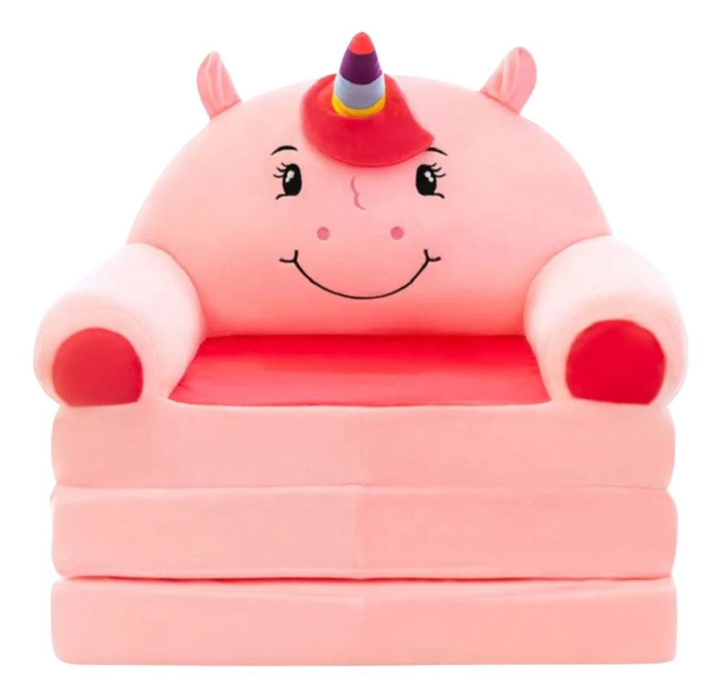 Sillón Cama 2 En 1 Plegable Animalitos Sofá Para Niños