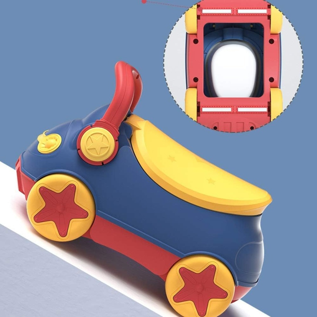 Pelela Inodoro Infantil Bebés Niños Forma De Autito - Imagen 5