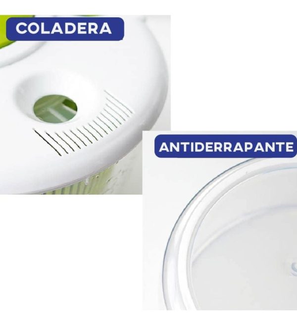 Centrifugadora De Verduras Escurridor De Vegetales Manual