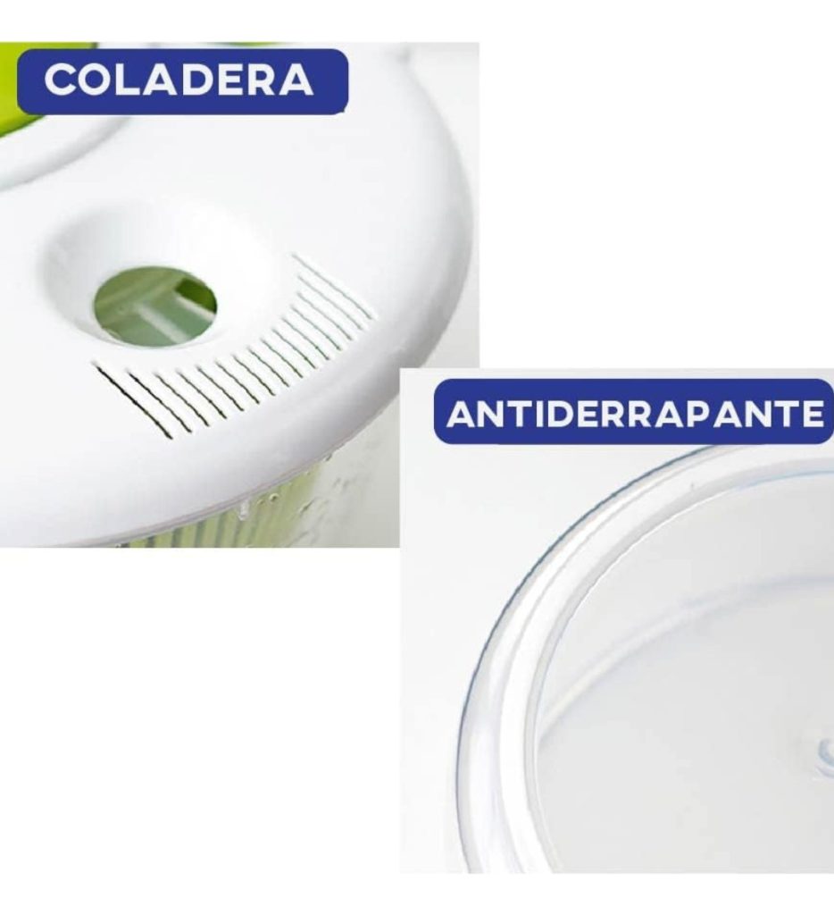 Centrifugadora De Verduras Escurridor De Vegetales Manual