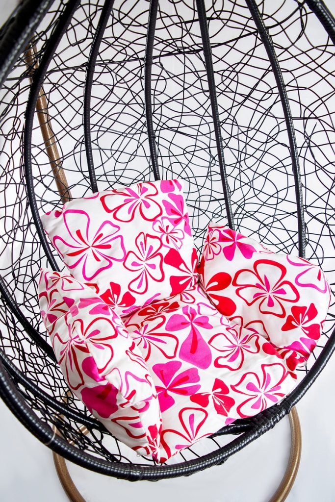 Hamaca De Jardin Patio Sillon Colgante Con Almohadones Gris