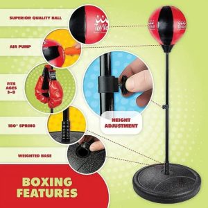 Juego Boxeo Bola Grande Con Soporte Infantil Ajustable: imagen 2
