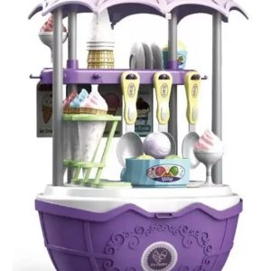 Valija Infantil Venta Helado Carro Accesorios 4 En 1 Calidad Violeta: imagen 2