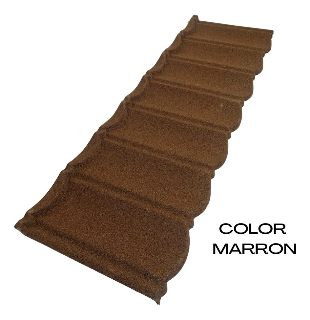 Teja Alero Chapa Gravillada Pergolas Color Terracota Marrón