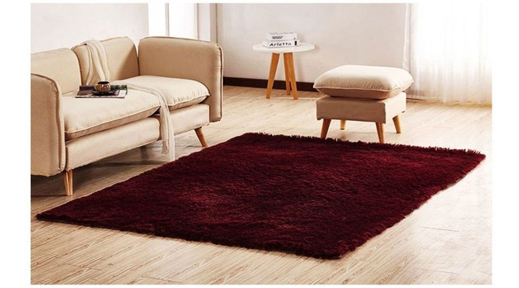 Alfombra Tapete Peluda Rectangular Tipo Shaggy 1.60x1.20 Mts