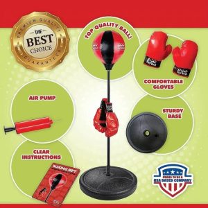 Juego Boxeo Bola Grande Con Soporte Infantil Ajustable: imagen 4