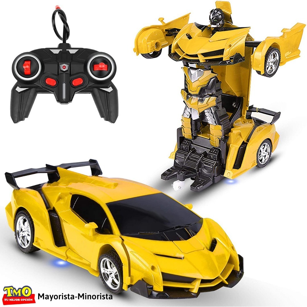 Transformer Auto Robot Con Luz Y Sonido A Control Remoto: imagen 2