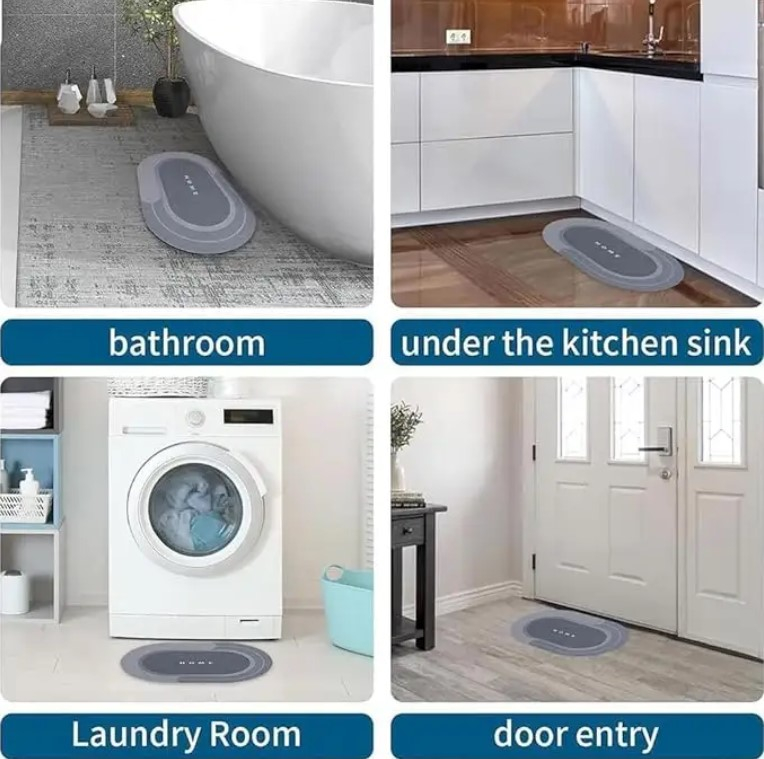 Alfombra De Baño Secado Rápido Antideslizante - Imagen 4