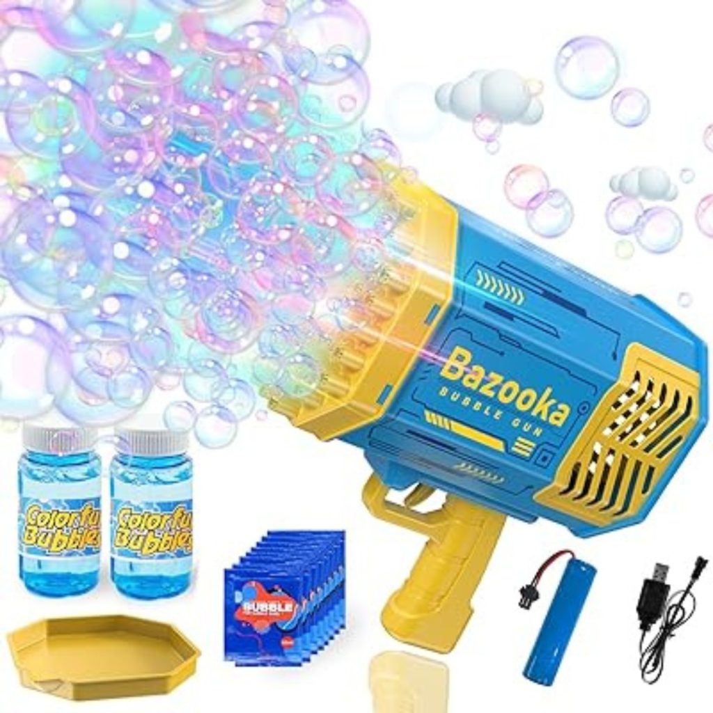Burbujero Burbujas Bazooka Gigante Usb + Repuesto 1l