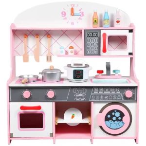 Cocina Juguete De Madera Grande Infantil Con Accesorios