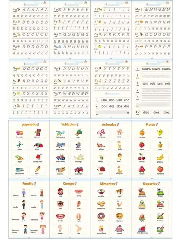 Cuadernos Mágicos De Aprendizaje Infantil Kit X4 Unidades