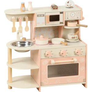 Cocina Juguete Infantil De Madera Para Niños Con Accesorios