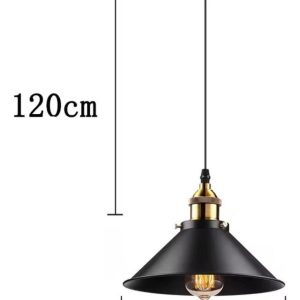 Portalámparas Colgante De Techo X3 Campana Retro C/lámparas: imagen 4
