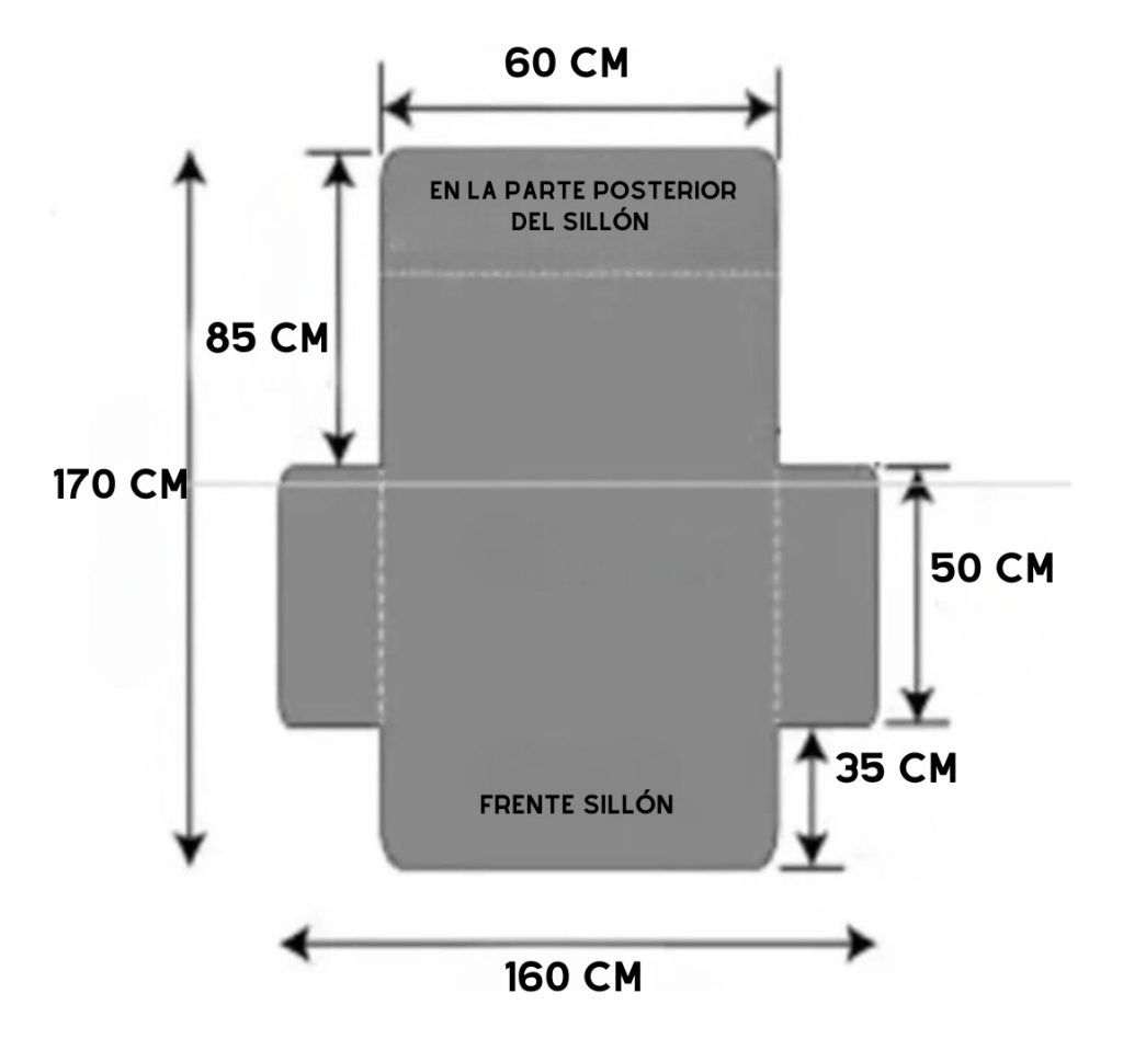 Funda Cubre Sofá Sillon Impermeable Reversible 1 Cuerpo