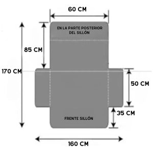 Funda Cubre Sofá Sillon Impermeable Reversible 1 Cuerpo: imagen 7