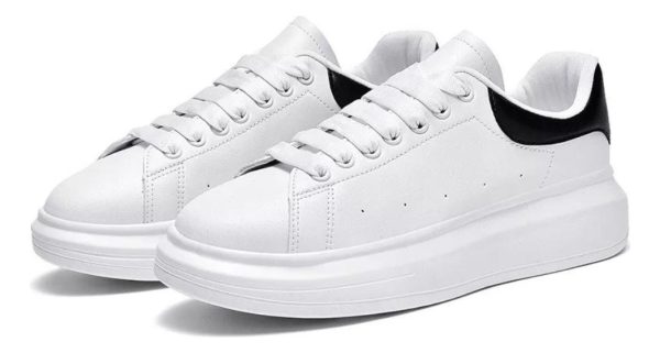 Championes Hombre Dama Unisex Moda Casuales Blancas