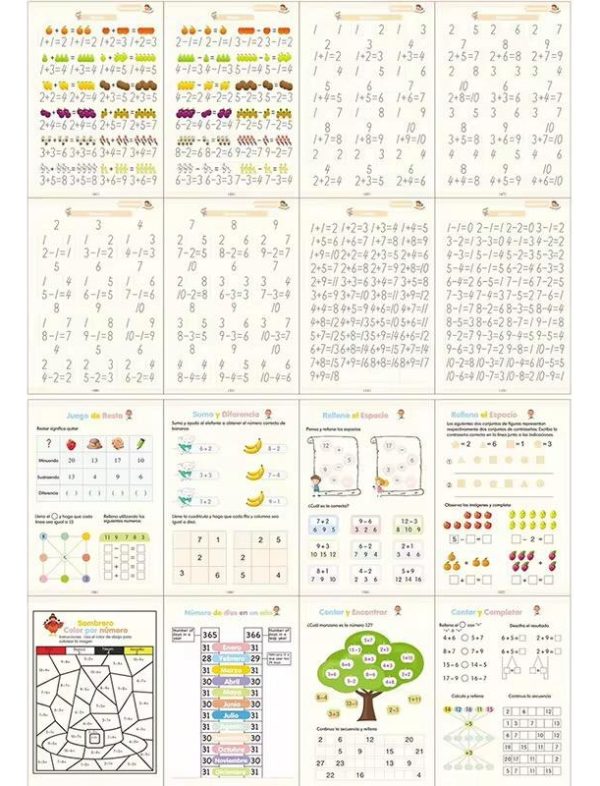 Cuadernos Mágicos De Aprendizaje Infantil Kit X4 Unidades