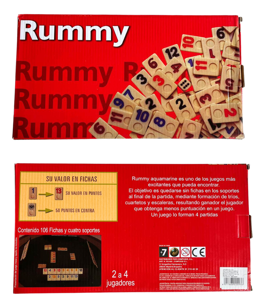 Rummy Juego De Mesa Calidad: imagen 4