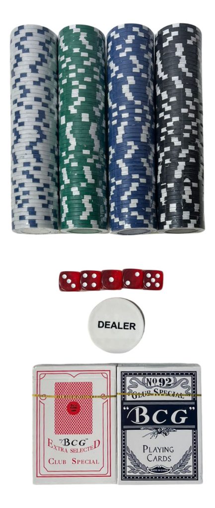Maletin De Poker 200 Fichas Mas Dados Mas Cartas + Dealer