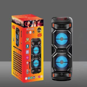 Parlante Bluetooth Torre Grande Luces Led Micro Control 8.5: imagen 2