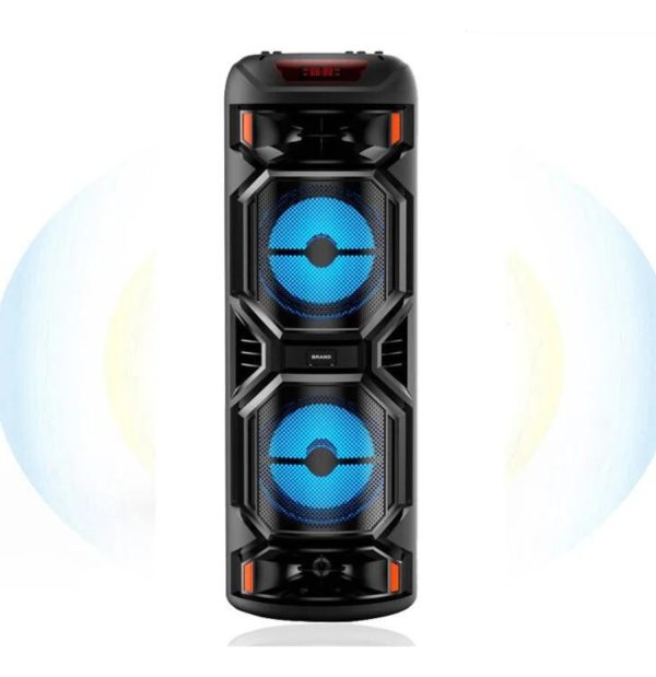 Parlante Bluetooth Torre Grande Luces Led Micro Control 8.5