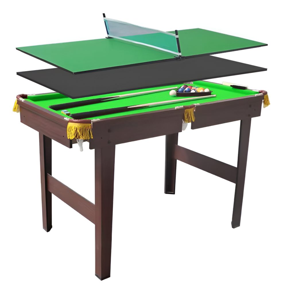 Mesa De Pool Con Mesa De Ping Pong Y Mesa De Comedor 3 En 1