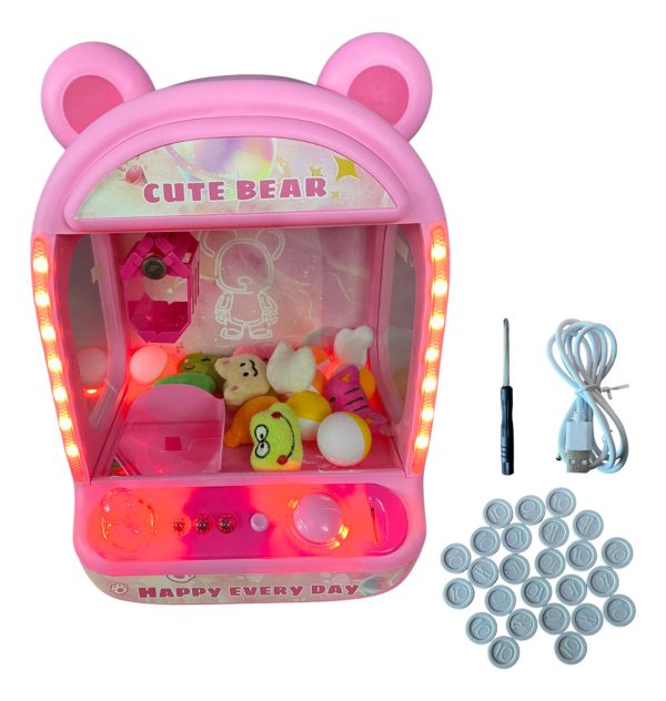 Juego De Maquina Agarra Peluches Con Garra Infantil