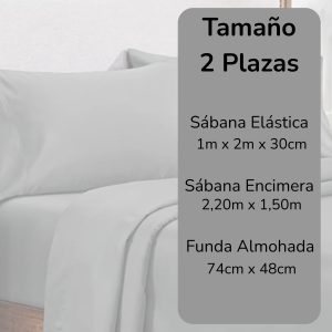 Juego De Sábanas 2 Plazas 100% Algodón Real Calidad: imagen 4
