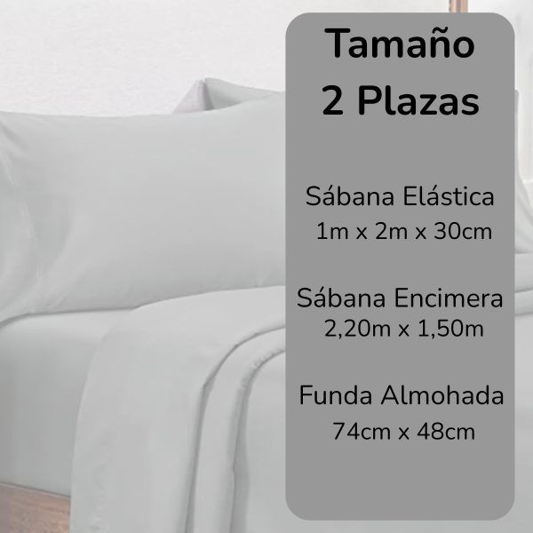 Juego De Sábanas 2 Plazas 100% Algodón Real Calidad
