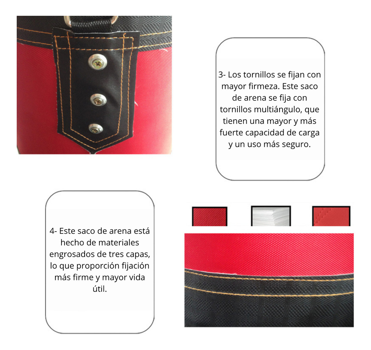 Kit De Boxeo Completo Adulto Bolsa Más Guantes - Imagen 4