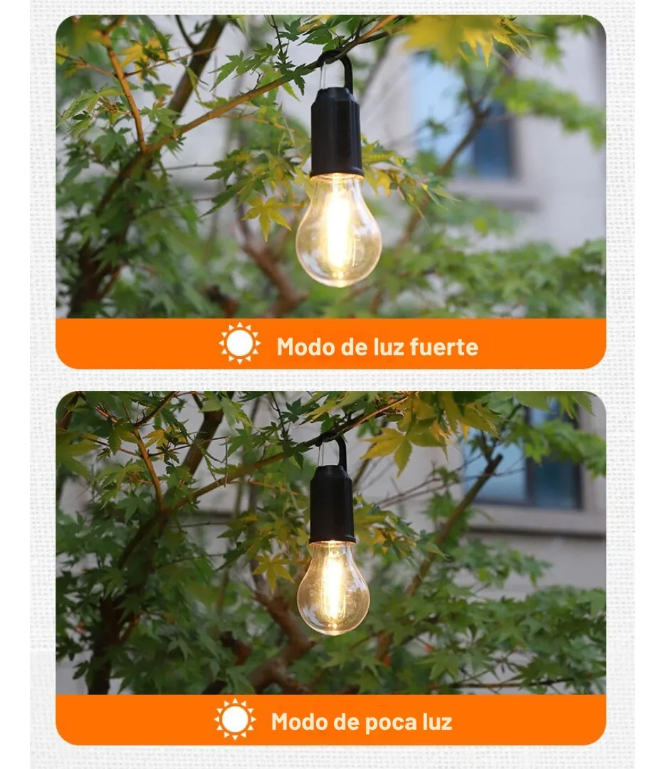Lampara Portatil Gancho Colgante Solar Y Recargable Usb: imagen 5