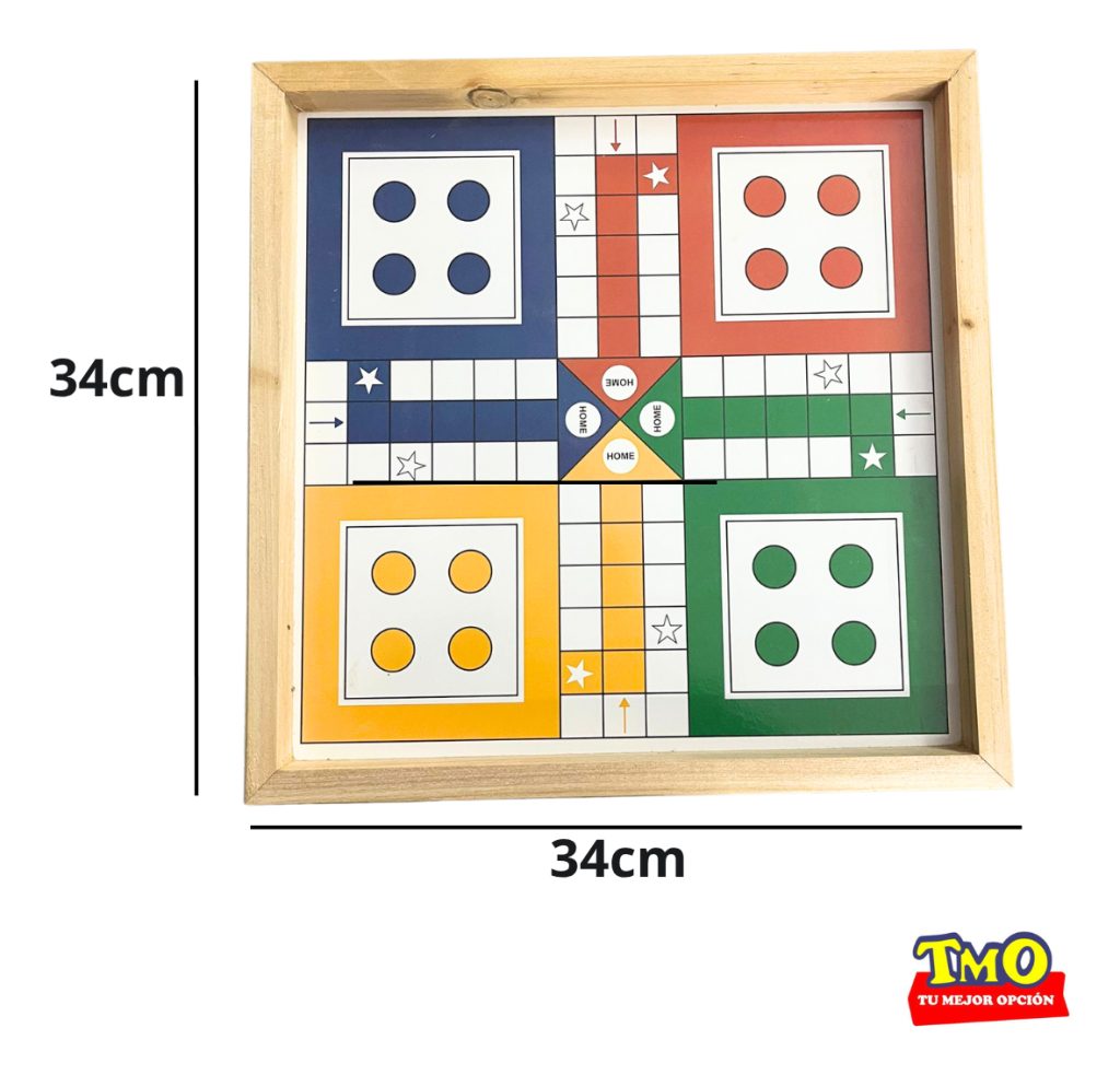 Juego De Mesa Ludo En Madera