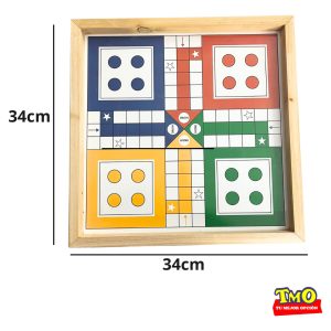 Juego De Mesa Ludo En Madera: imagen 2