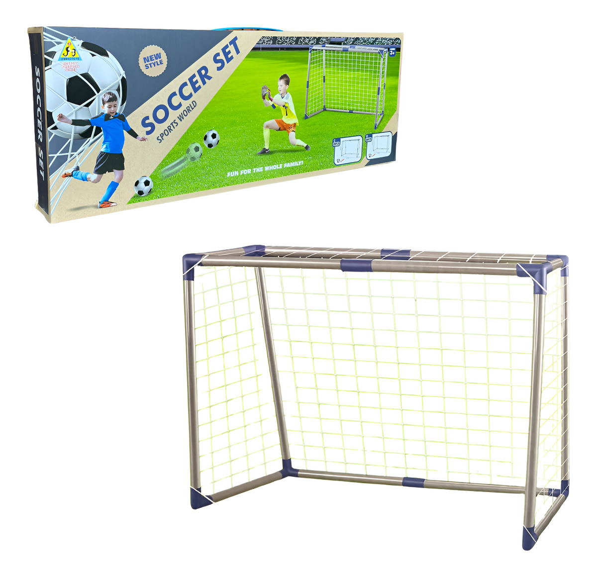 Arco De Fútbol Para Niño Mas Pelota Mas Inflador Infantil: imagen 1