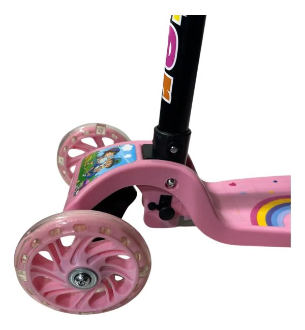 Monopatín Tripatín Scooter Diseños Con Luces Led Regulable
