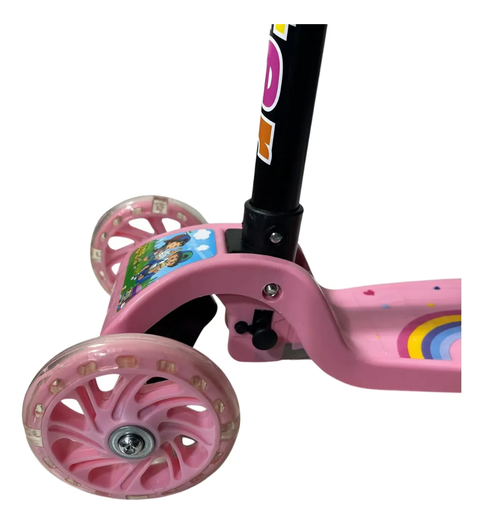 Monopatín Tripatín Scooter Diseños Con Luces Led Regulable: imagen 9