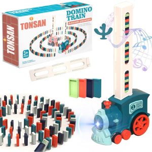 Tren Juguete Didáctico Niños Con Música Y Piezas Dominó: imagen 5