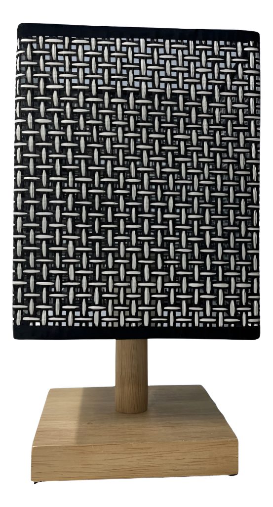 Lampara Portátil Mesa De Luz Estilo Japonesa Base Madera