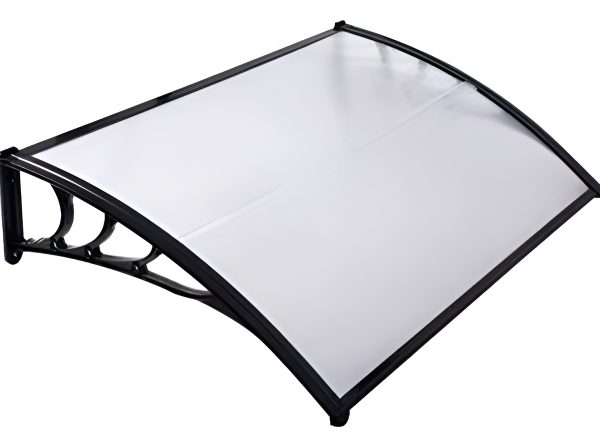 Alero De Policarbonato De 120 X 80 Para Puertas Exteriores