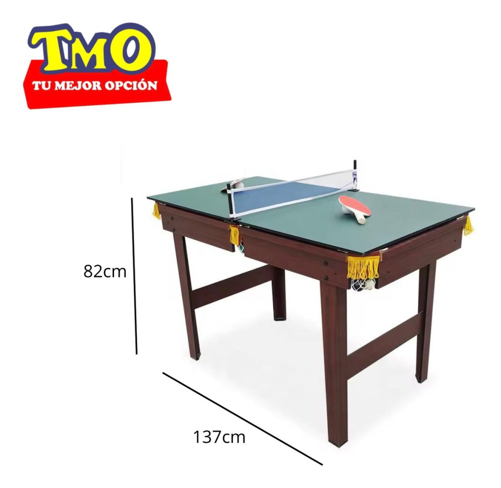 Mesa De Pool Con Mesa De Ping Pong Y Mesa De Comedor 3 En 1