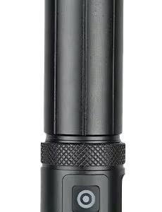 Linterna De Mano De Aluminio Negra Recargargable Usb: imagen 2